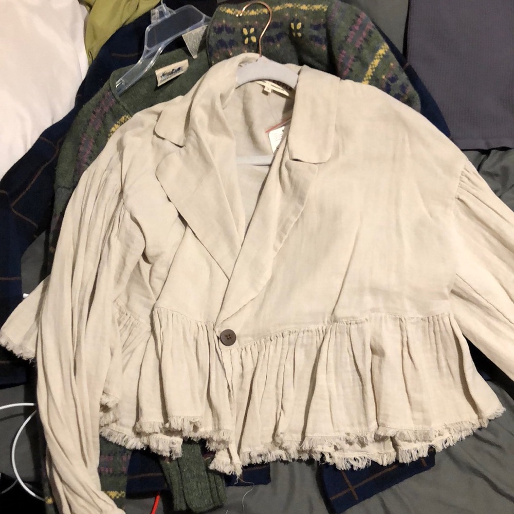Super unique free people cardigan -never worn